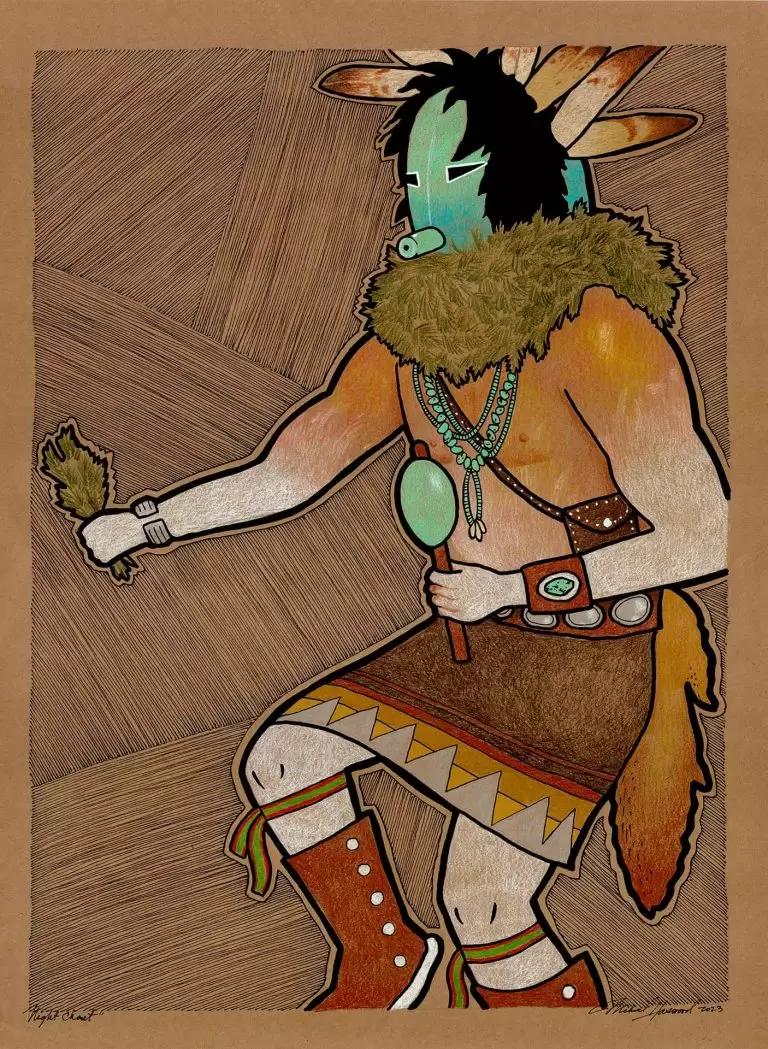 "Yei," artwork by Michael haswood.